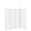 Vidaxl Duschwand, L-Form, 70x120x137 cm, 4 Panele, Faltbar