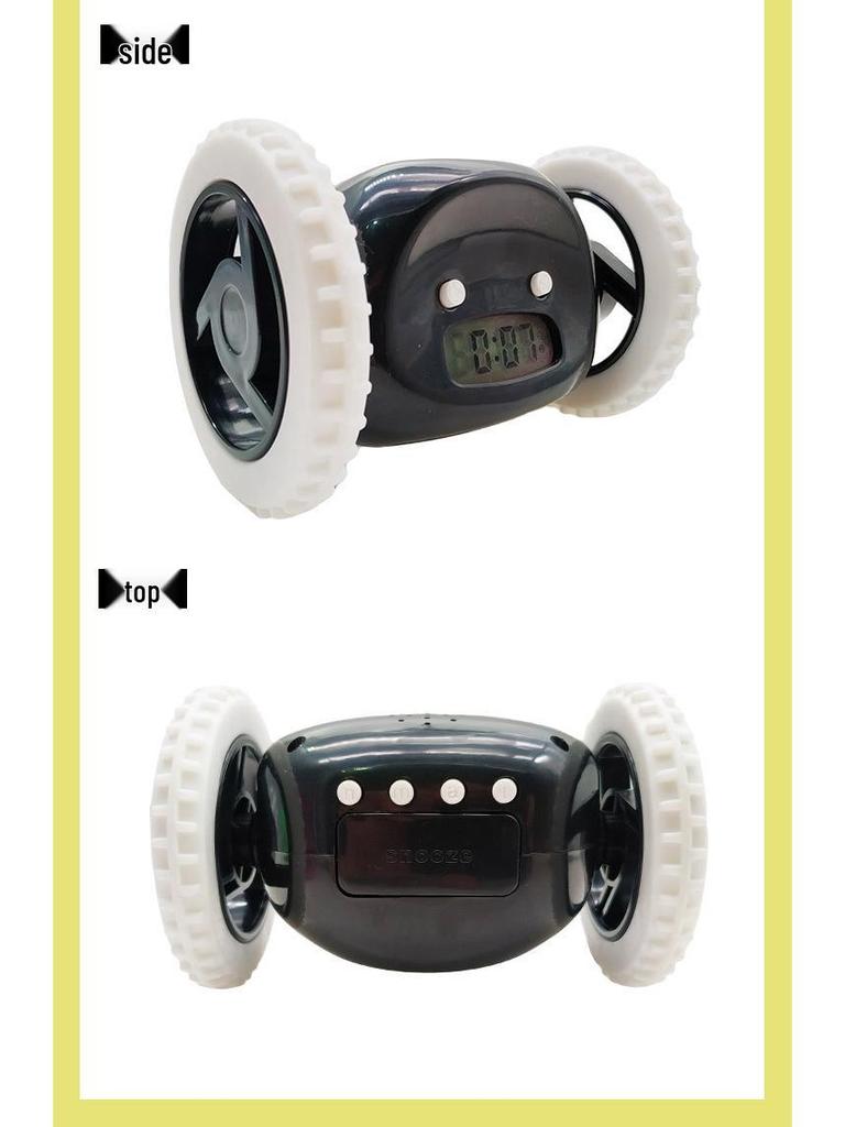 Runaway Alarm Clock - Fun Escape Clock with Wheels for Kids & Students, Snooze Feature