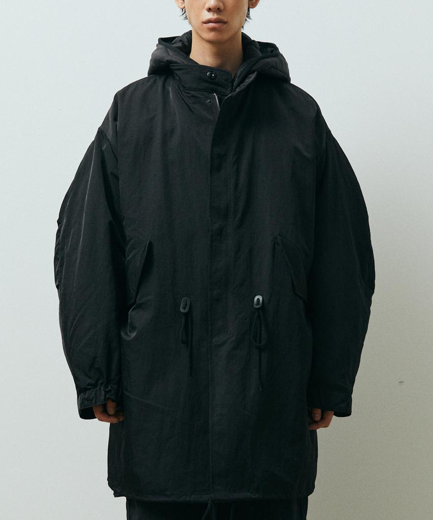 Publicifure Washed Nylon M65 Fishtail Parka_Black