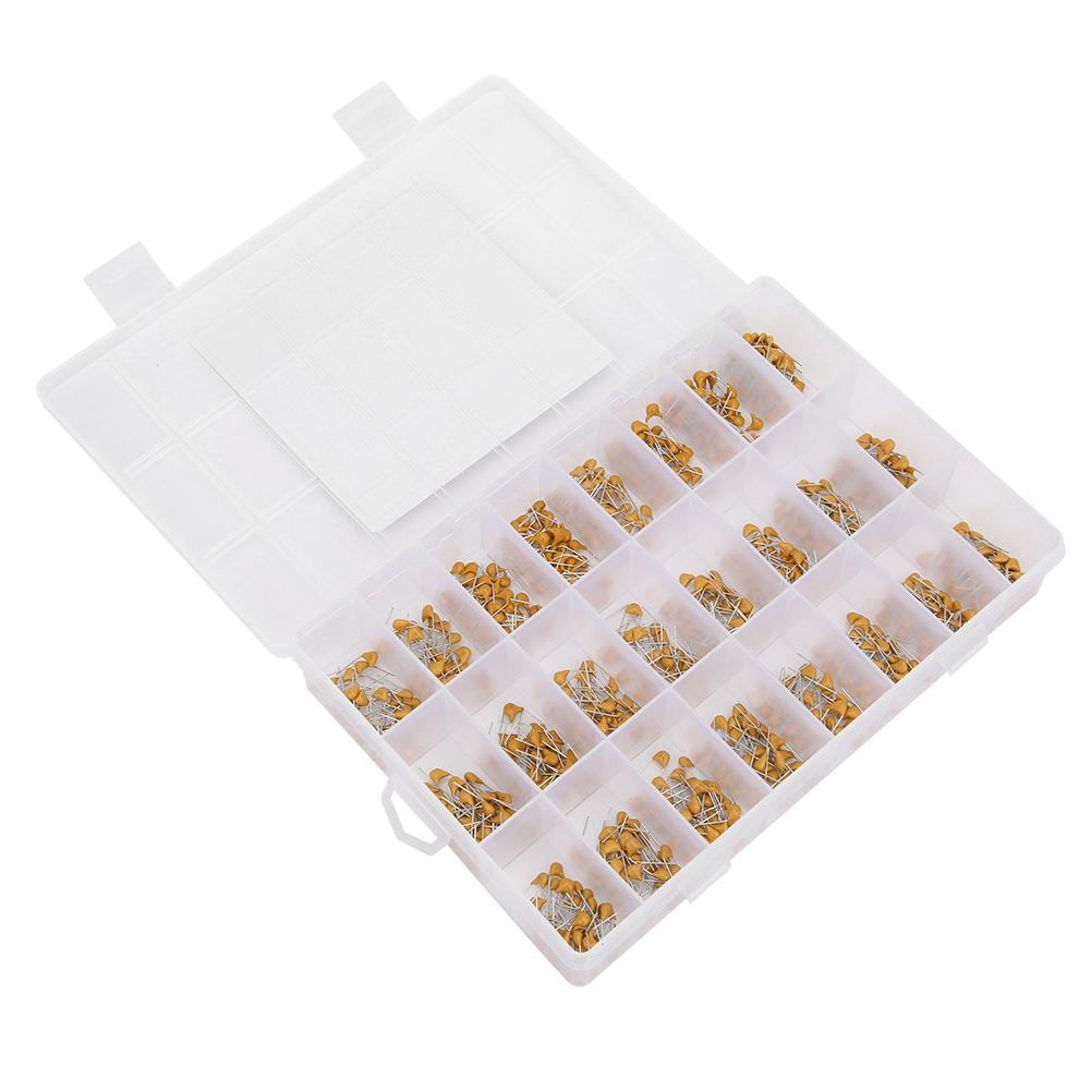 Ceramic Capacitors Assortment Kit, 720pcs 24 Types 0.1uF-100nF 50V