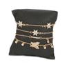 Minimalist Style, Simple Female Personality Butterfly Inlaid With Diamonds, Flower Bracelet 4-Piece Set