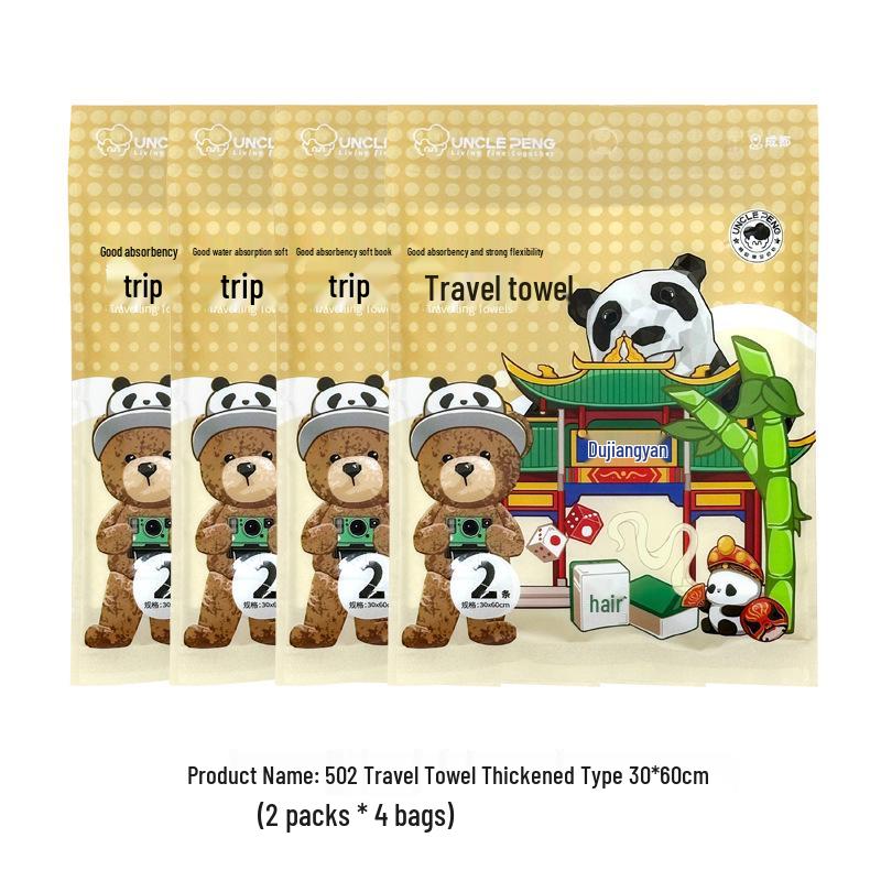 Disposable Compressed Travel Face Towel - Thick, Essential Washcloth for Business Trips & Portable Bath Use