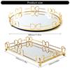 Vintage Styles Decorative Mirror Tray for Jewelry Makeup and Perfume Display In Bedroom or Living Room Decoration