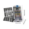 Portable Sturdy 12 Way Fuse Block Box With Negative Busbar for Automotive and Marine Applications Daily Casual Use
