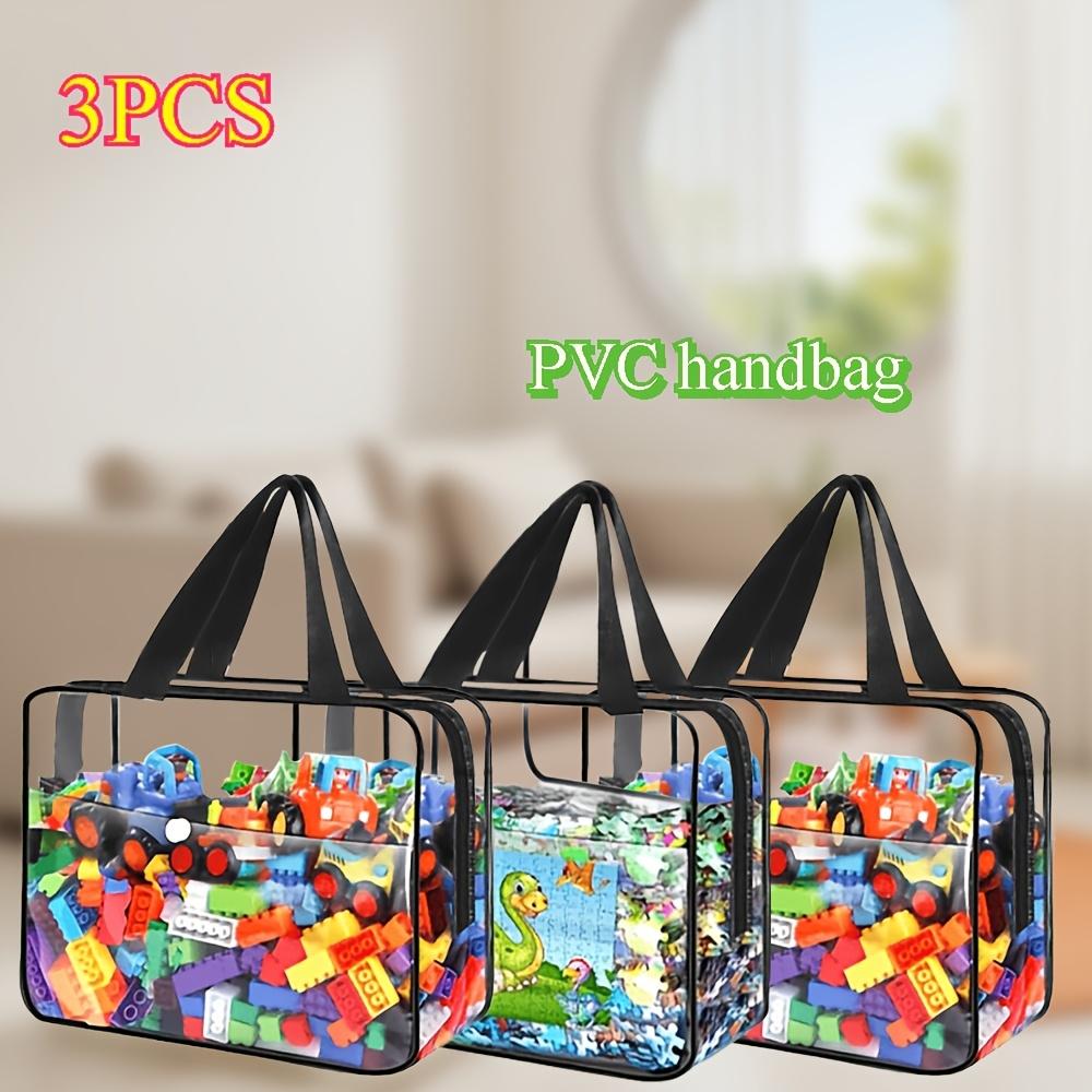 3/6pcs Large PVC Zipper Storage Bags, Reusable Travel Organizer for Beach, Luggage & Household