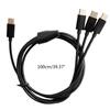 USB C to Multi 3 in 1 USB Long Charger Cable 1M/3.28ft Charging Cord Universal Multiple Ports Long Charging Cable USB C