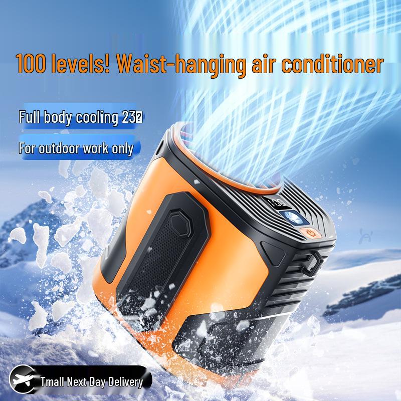 Portable USB Waist-Hanging Fan with Adjustable Speeds