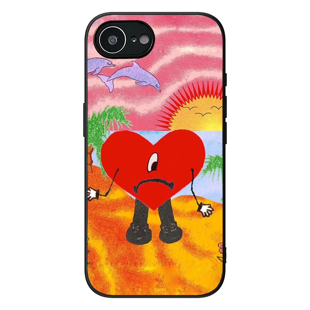 Bad Bunny Phone Cover Case for Apple iPhone 16 15 14 Plus 13 12 Mini 17 Pro Max + ProMax 16E Air 16+ Casing
