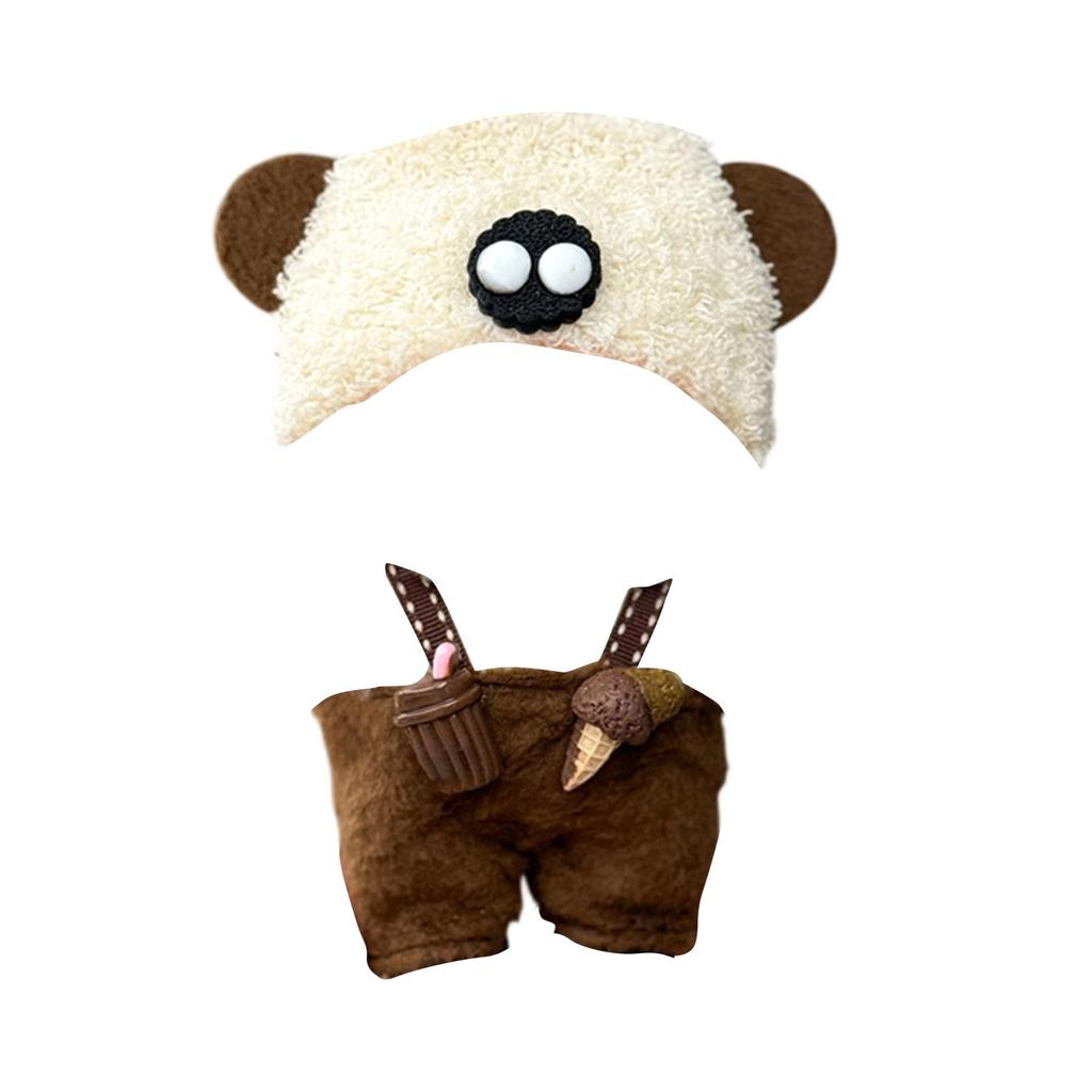 First And Second Generation Baby Clothes 17cm Doll Sitting Party Clothes Accessories Overalls