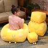 Funny Cheese Plushie Toys Simulation Pillow Stuffed Soft Creative Animal Butter Cushion Birthday Gifts