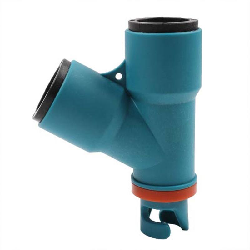 

Двойной адаптер воздухозаборника, аксессуары для адаптера воздушного насоса для кровати Iatable, доски для серфинга, весла Iatable Boat синий