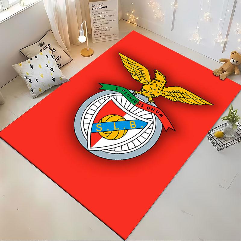 Eagle Emblem On Red Carpet Suitable As a Non-slip Mat for the Living Room or Bedroom Sofa