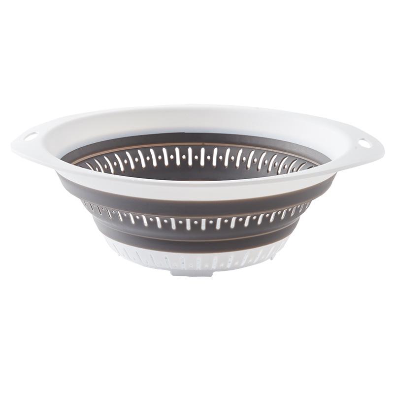 Multifunctional Silicone Folding Drain Basket for Vegetables & Fruits