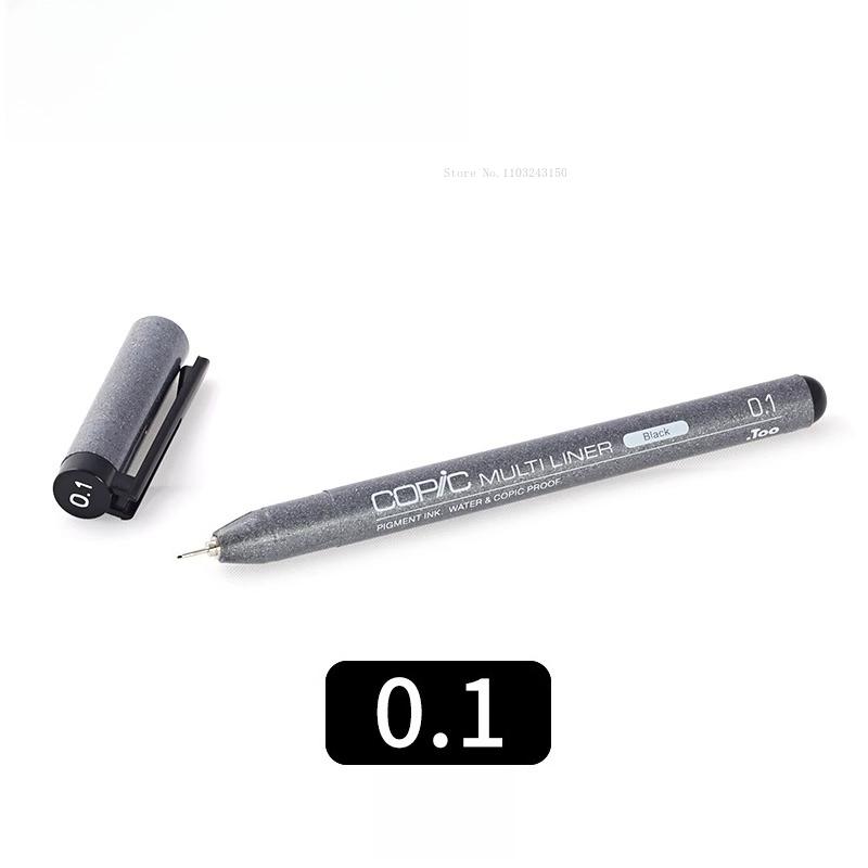 Japanese Colored Hook Line Pen Waterproof Art Supplies Anime Architectural Design Ink Tube Drawing Pen Watercolor Outline Marker