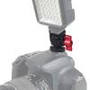 Monitors Holder Mount Swivels Tilt Monitors Clamp with Cold Shoe Locating Pin 1/4inch Hole for Camera Flash Light