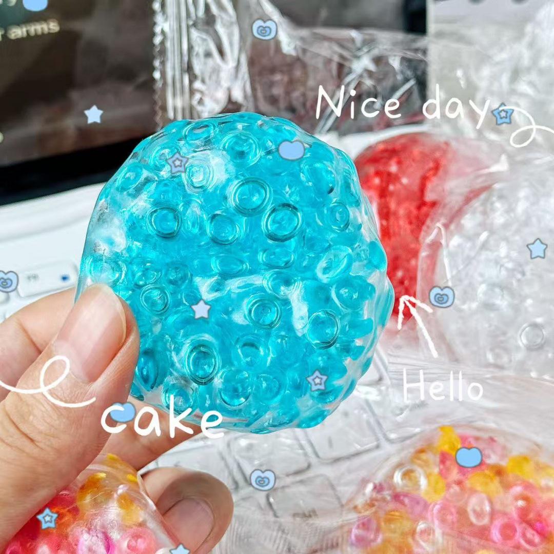 

Colorful Squishy Ball with Popping Beads - Creative Decompression Toy Internet Sensation
