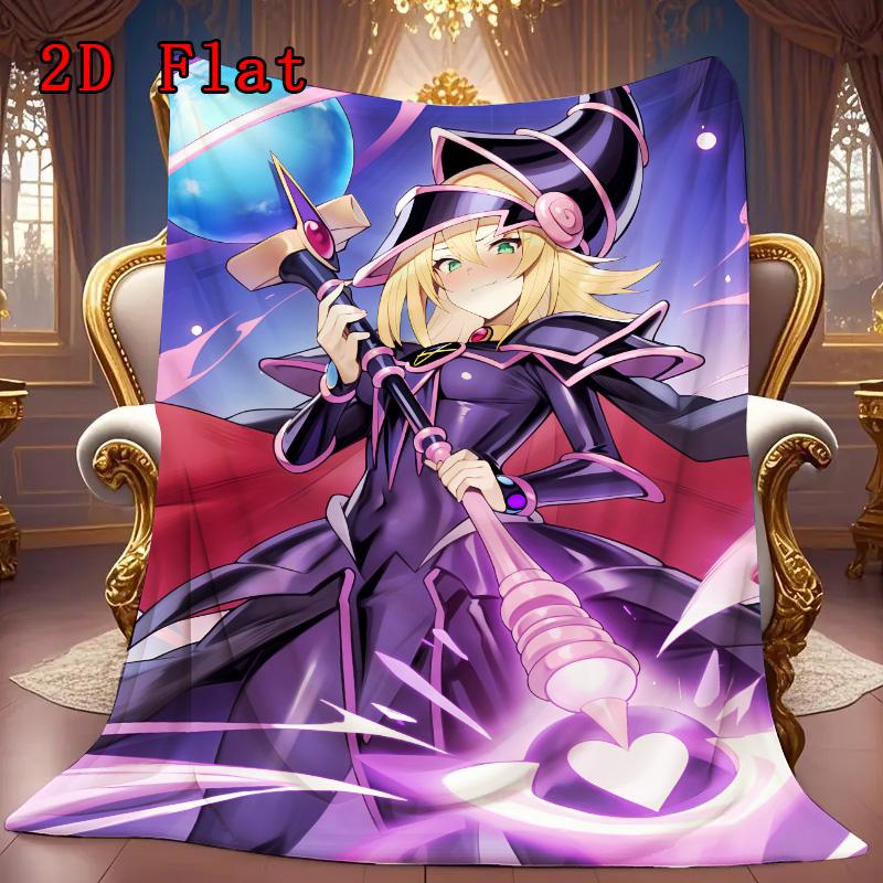 Dark Magician Girl 2D Flat Pattern Flannel Blanket High quality All Seasons Warmth and Comfort Perfect for Christmas Gifts.NMT0928637