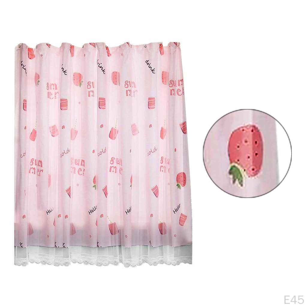 Curtains Living Room Double Layer Polyester Voile Draperies Window Treatment