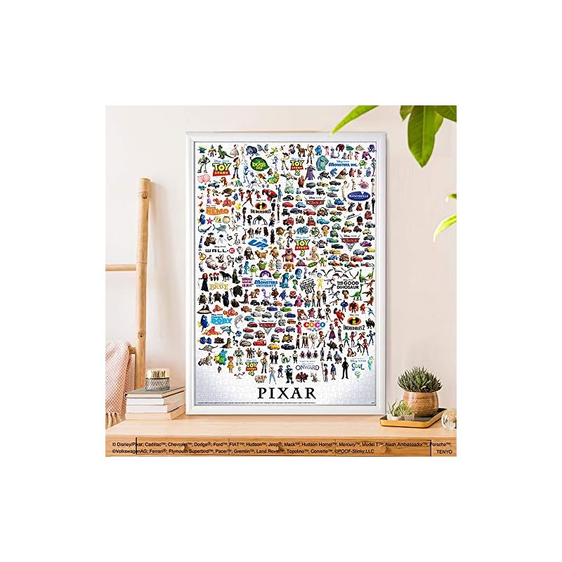 Tenyo [Made in Japan] 1000-piece Jigsaw Puzzle Disney Disney/Pixar Character Great Collection (51x73.5cm) D-1000-067 Includes glue, spatula, and