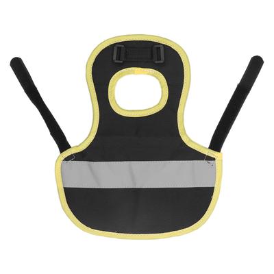 Chicken Reflective Vest Warm Safe Lightweight Poultry Harness Vest for Hen Ducks Geese Black