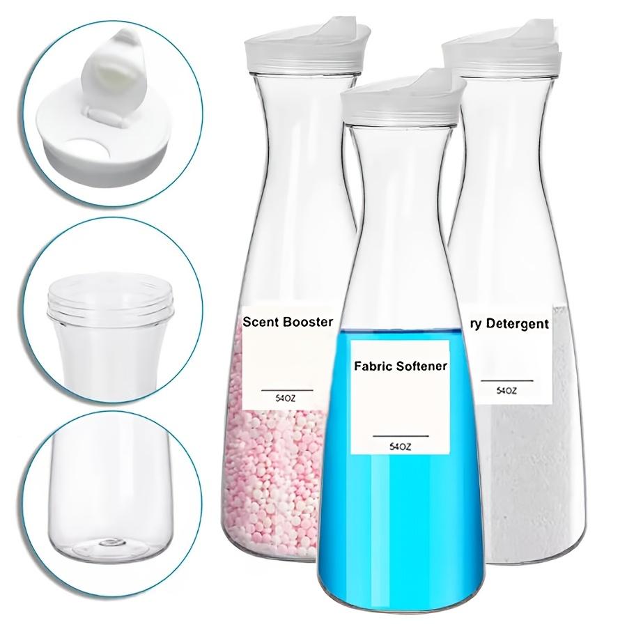2/3er-Pack Klarer Behälter-Organizer Waschmittelspender 54 OZ Seifenspender für Waschmittel, Flüssigwaschmittelbehälter