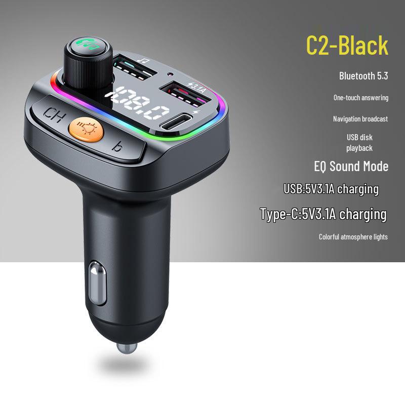 Multifunctional Bluetooth FM Transmitter & Car Charger with MP3 Player
