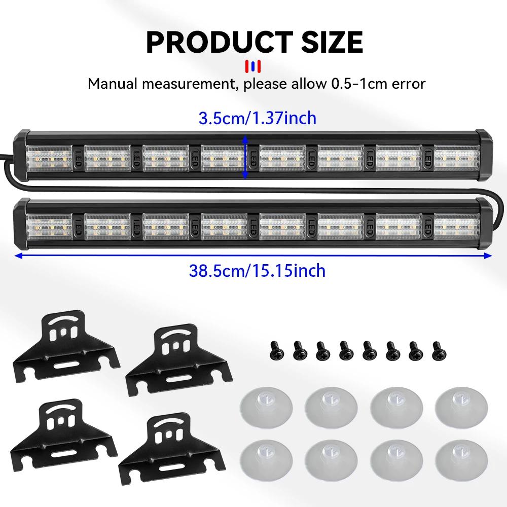 Amber White Red Blue Tow Truck Vehicle Police Led Strobe Warning Light Bar Beacon Flashing Lamp