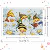 DIY Diamond Painting Gnomes Bees Daisy Cross Stitch Kit Mosaic Art Diamond Painting Full Circle Diamond Home Decoration