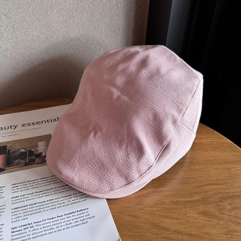 Retro Brim Wide Cotton Cap For Autumn Winter Seasonal Sun Unisex Protection