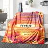 Happy 18Th Birthday Customizable Blanket Customize Text Soft Cozy Versatile For Picnics Outdoor Travel And Camping Sofa Office Four Seasons