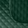 VELVI Bedspread 220x240cm - bottle green with a geometric pattern