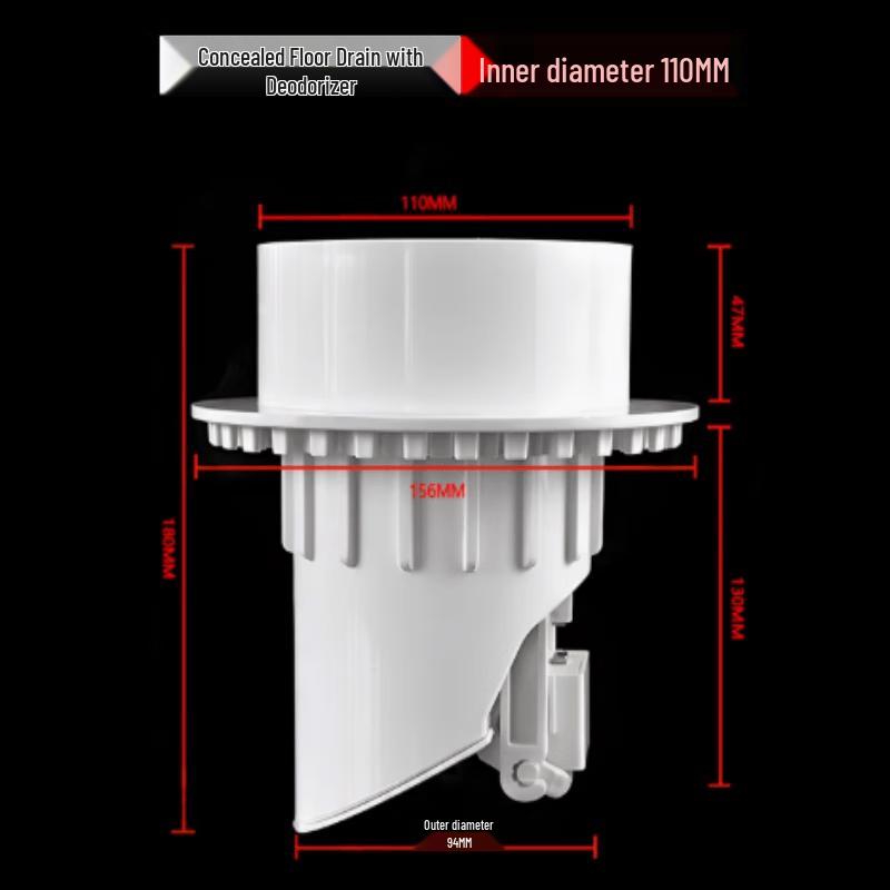 PVC Secondary Drainage Concealed Floor Drain
