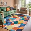Modern Colorful Carpet for Living Room Non-slip Cute Room Décor Abstract Style Lounge Rug Washable Mat for Children Room Tapis