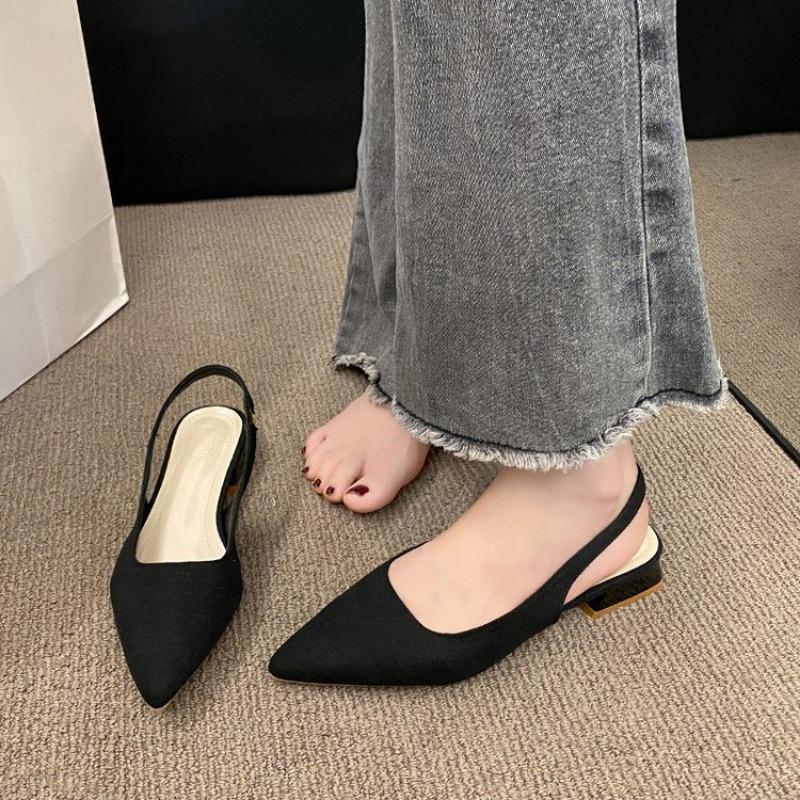 Fashion 2025 High Quality Ladies Shoes Plus Size Women's Sandals Slip-on Fashion Slingbacks Office and Career Hot Sale Toe Cap Sandals