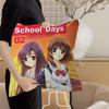 Anime S-School D-Days Katsura Kotonoha Personalized Picture Text Home Decorative Pillows Household Gifts 45x45cm