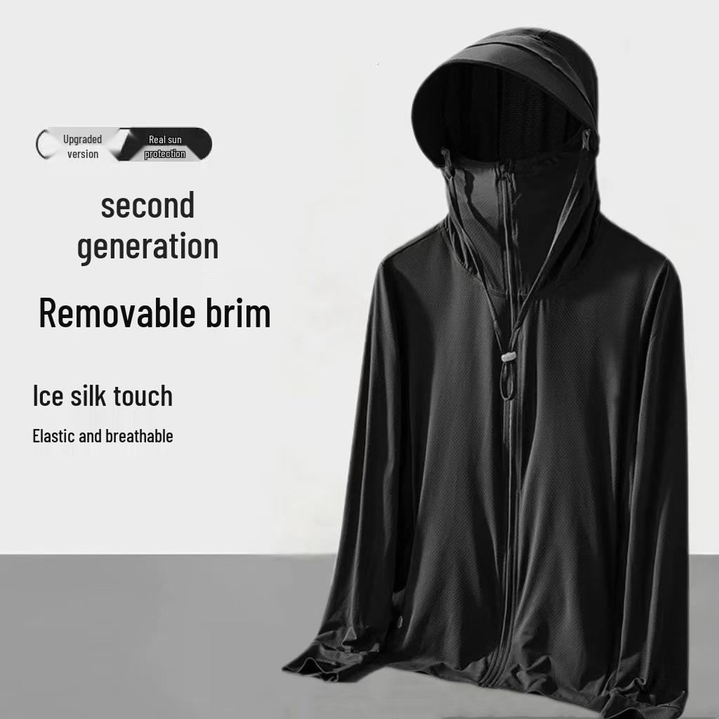 Herren Sommerjacke mit UV-Schutz aus Eis-Seide 2026: Leichter, atmungsaktiver Sonnenschutz für das Angeln im Freien