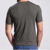 Korean Style Men's Bamboo Fiber Modal T-Shirt - Solid Color, Round Neck, Half Sleeve