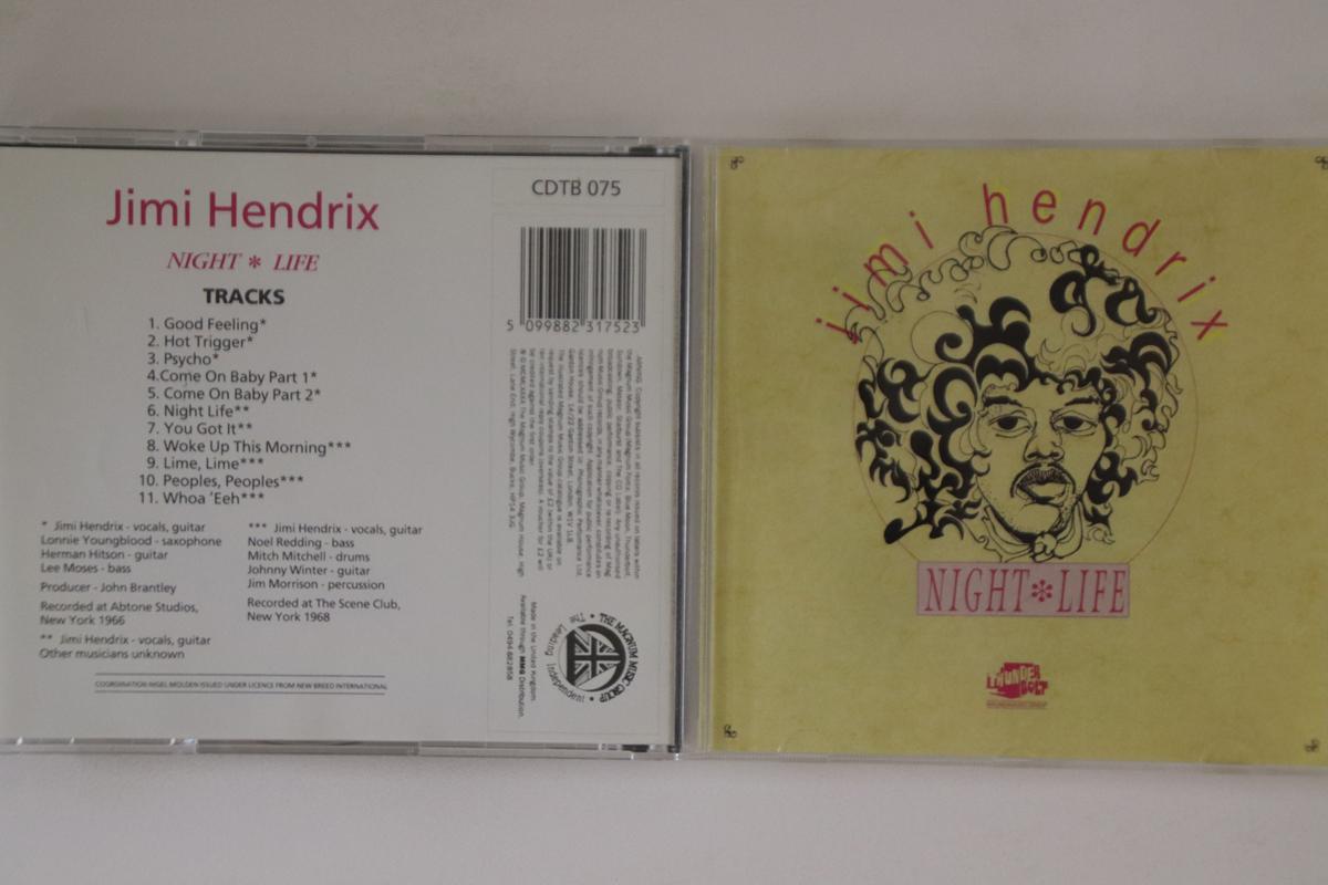 

CD JIMI HENDRIX - Night Life CDTB075 THUNDERBOLT 1990 UK Rock Used