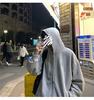 Men's Casual Korean Style Zipper Hoodie - Autumn/Winter Loose Fit Cardigan