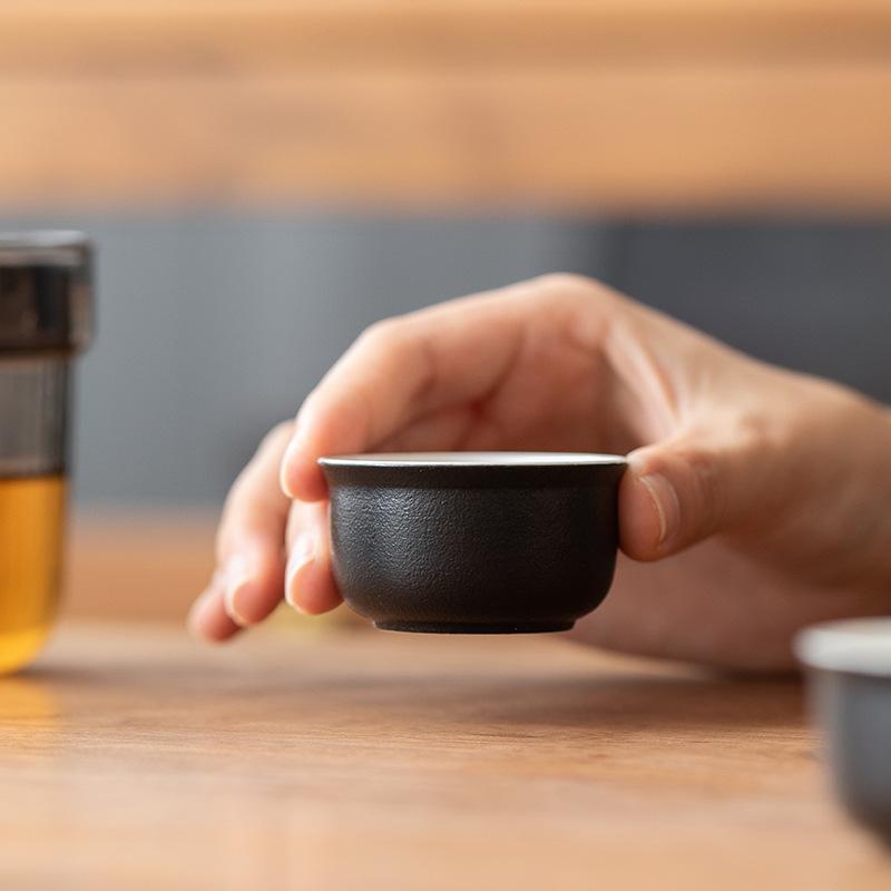 Travel tea set business gift glass outdoor pot 2346 ceramic express cup tea
