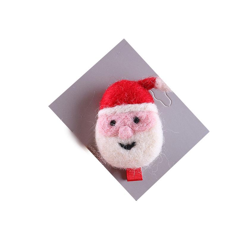 Christmas Kids' Hair Accessories: Fluffy Antler Clips, Santa Hats & Snowman Designs
