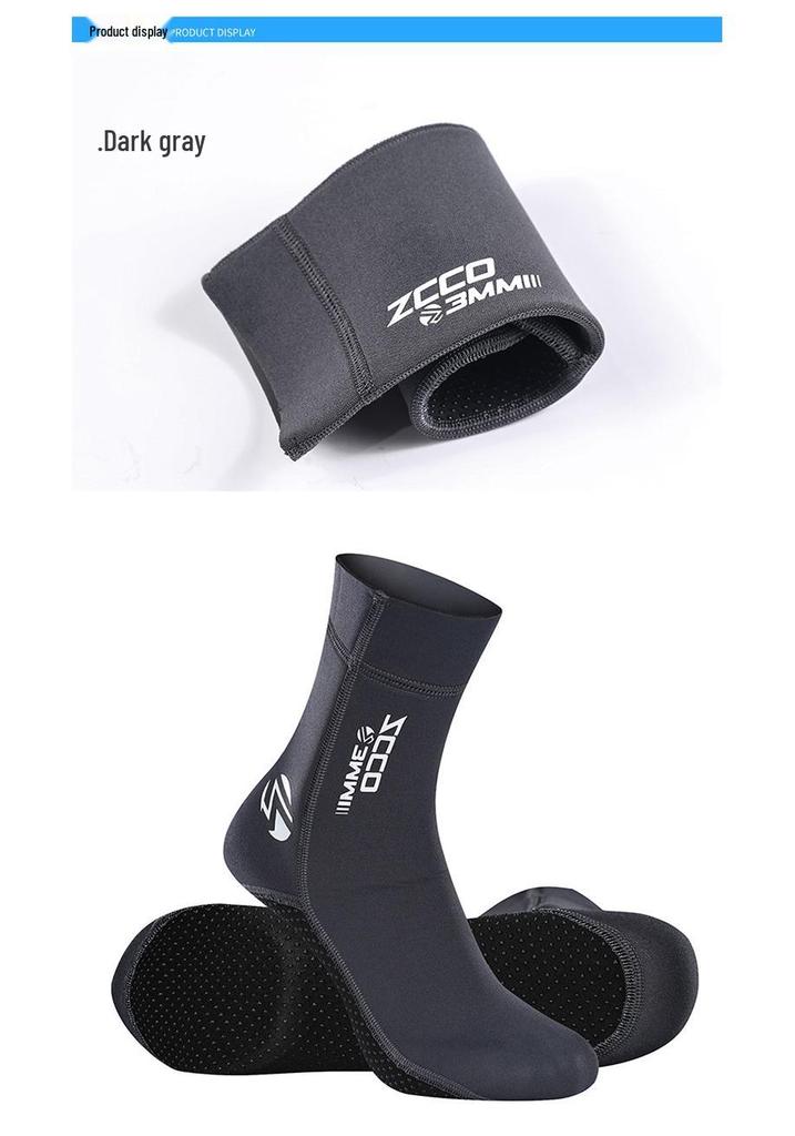 3mm Verdickte Tauchsocken - Warme Winter-Schwimm-, Schnorchel-, Surf-, Segel- & Strandausrüstung