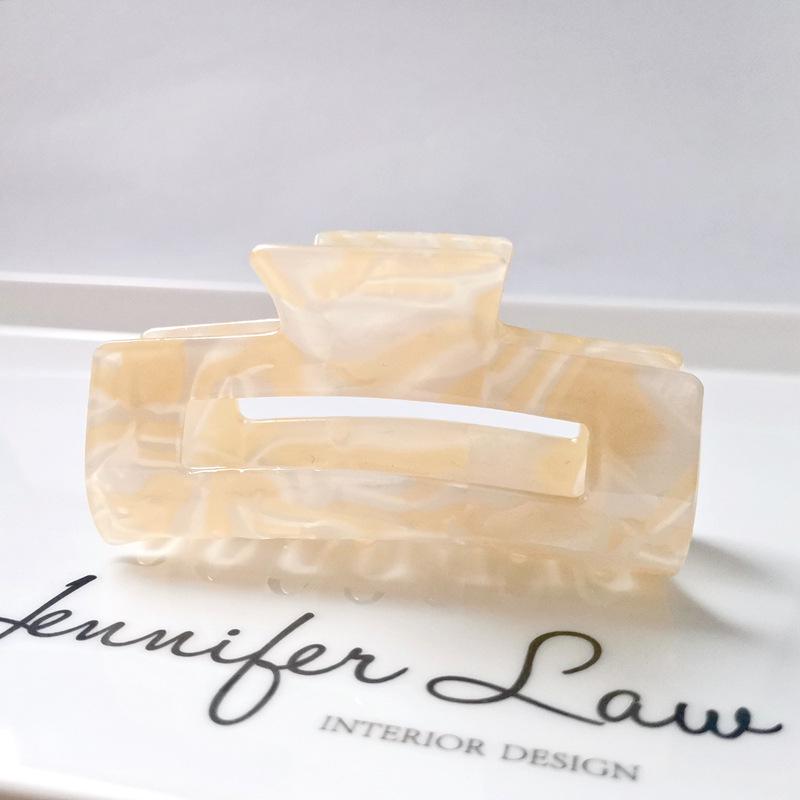 7.5cm Rectangular Hollow Acetate Ponytail Hair Claw Clip - Hot Selling Accessory