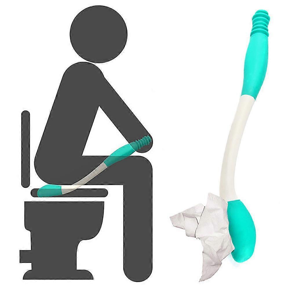 Toilet Self Wipe Aid Long Reach Wipe Tissue Grip Helper Paper Holders