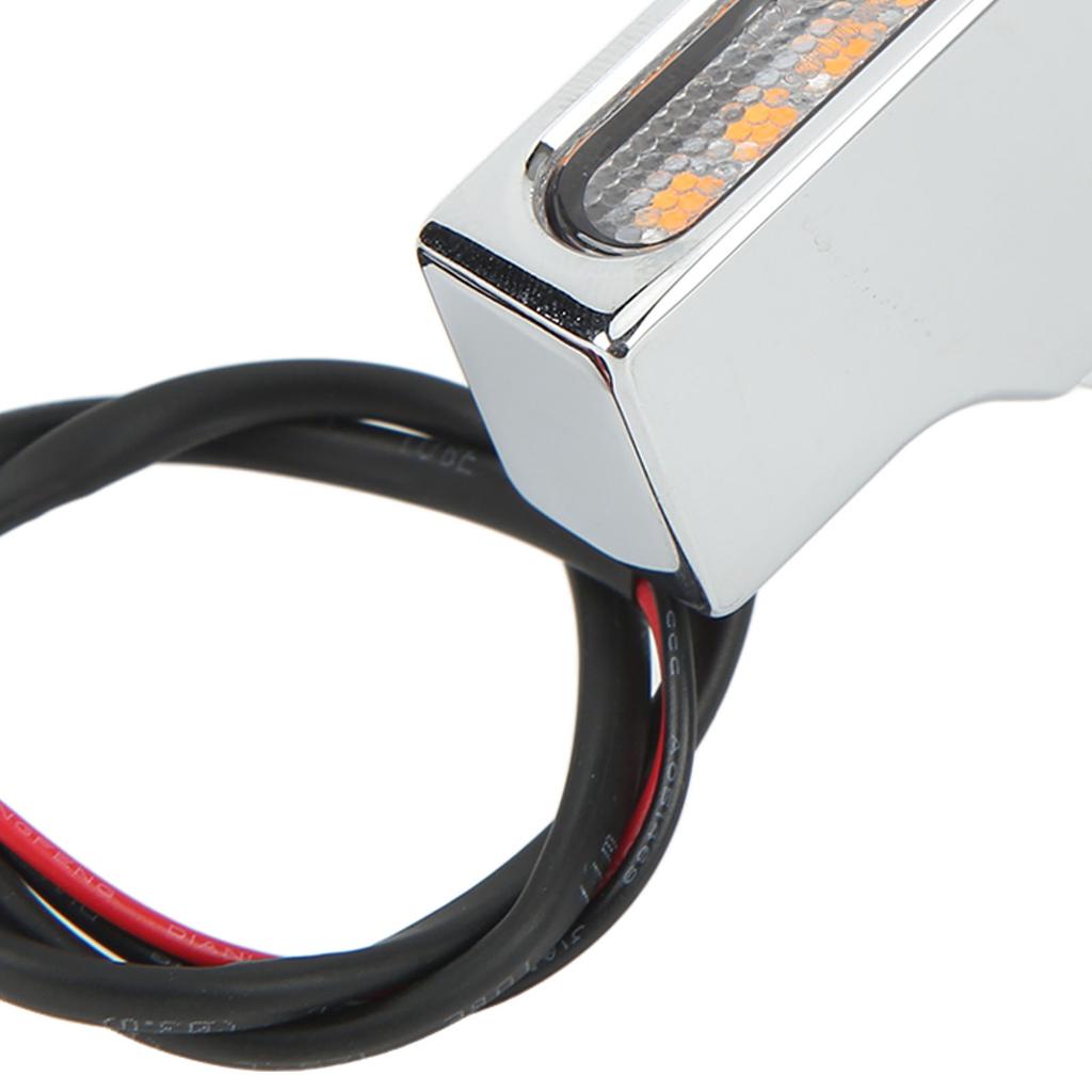 12V Motorcycle LED Turn Signal Light Waterproof Bright Blinker Lamp for 41mm Fork Tubes