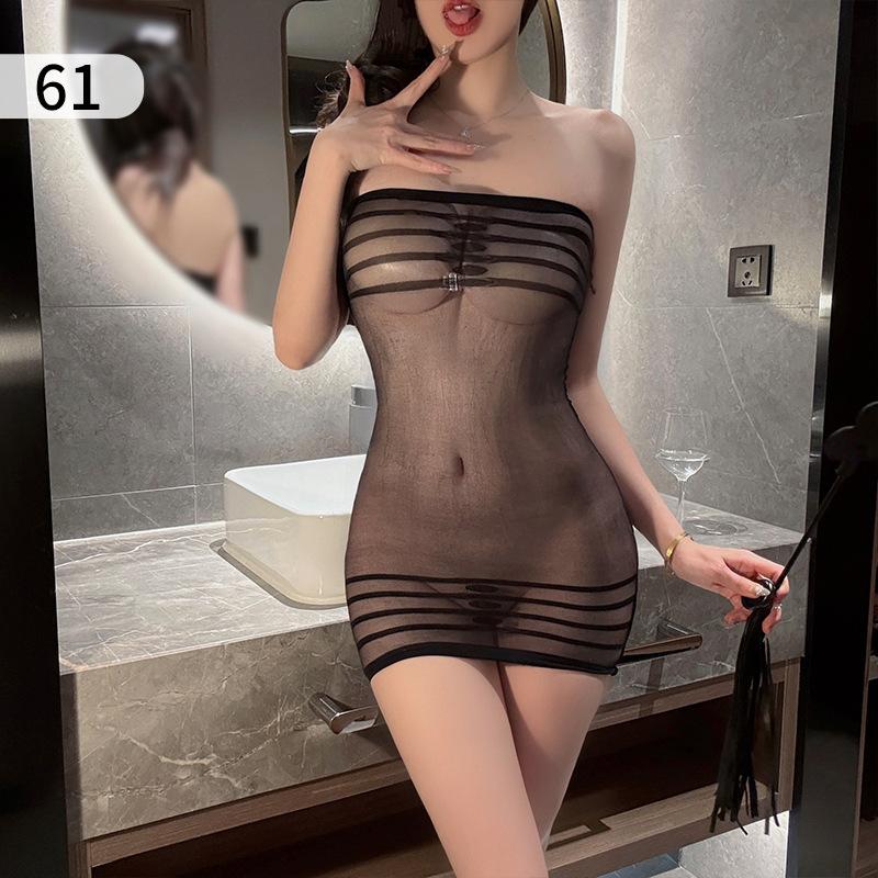 Sex Underwear Sexy Women's Passion Suit Transparent Sexy Temptation Open Net Socks One Piece