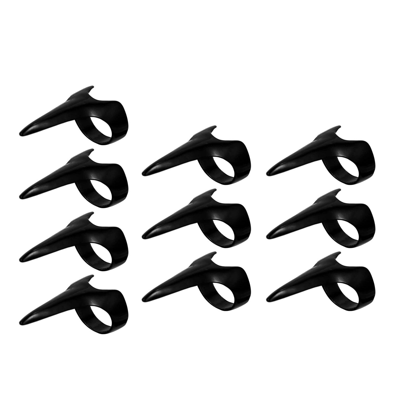 10x Gothic Nails Ring Finger Claws Nails Retro Punk Nail Finger Claw Spike Rings 1
