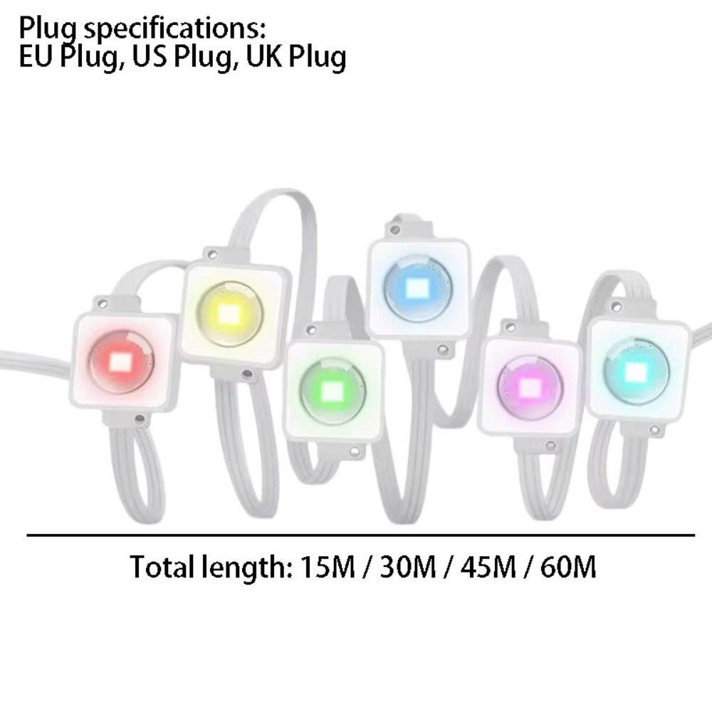 Smart RGB Lights App Remote Control String Lights Permanent Outdoor Lights  Christmas Decor