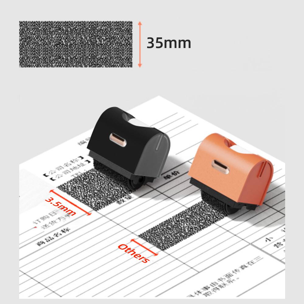 ID Protector Ink Roller Wide Identity Theft Protection Confidential Roller Signature Stamp for Data