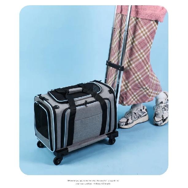 Expandable Drawbar Bag, Cat Bag, Portable Outdoor Cat and Dog Pet Bag, Breathable Portable Air Box, Cat Bag 2026 New
